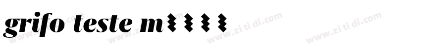 grifo teste m字体转换